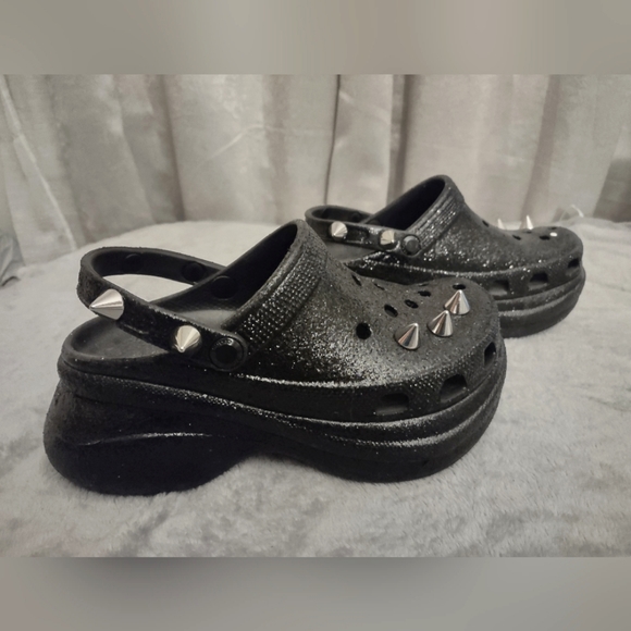 CROCS Shoes Glitter Spike Croc Bae Platforms Poshmark